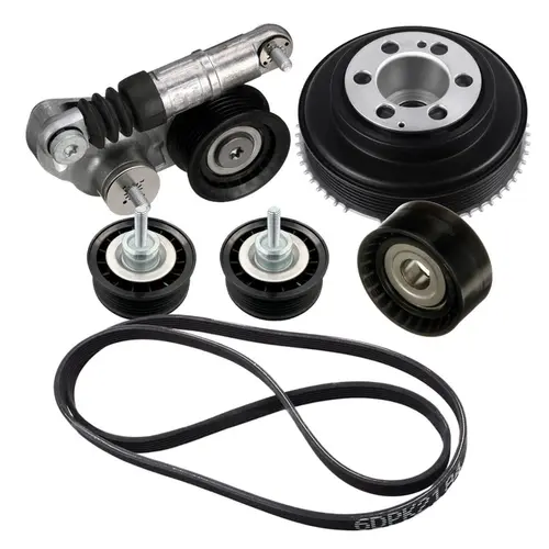 KIT POLIA VIRABREQUIM DAMPER CORREIA E POLIAS LAND ROVER DISCOVERY SPORT EVOQUE  2.0 16V SI4 2012 A 2018