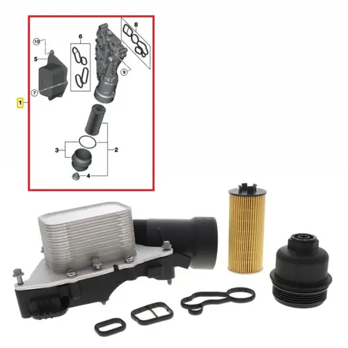SUPORTE FILTRO OLEO C/ TROCADOR OLEO MOTOR BMW 1.5 12V 3CC/2.0 16V TURBO B38/B48 2014 A 20