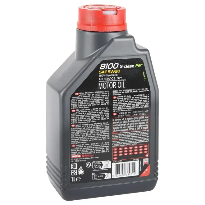 ÓLEO MOTOR MOTUL 8100 X-CLEAN FE 5W-30 1L 100% SINTÉTICO