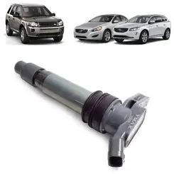 BOBINA IGNIÇÃO LAND ROVER FREELANDER II VOLVO 3.0 3.2 24V B6324S B6304T2/T4/T5 2007 A 2015 LR002954