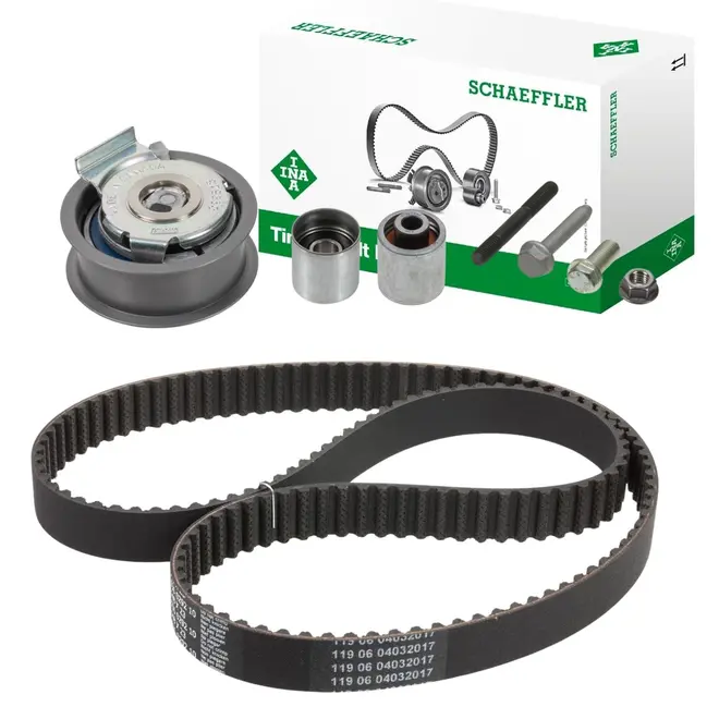 KIT CORREIA DENTADA DISTRIBUIÇÃO AUDI A3 A4 VW PASSAT 2.0 16V TFSI FSI 2006 A 2008 06F198119A