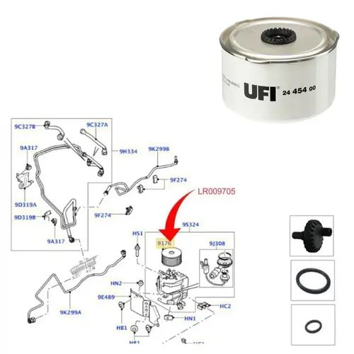 FILTRO DIESEL MOTOR LAND ROVER DISCOVERY 3/DISCOVERY 4/RANGER ROVER SPORT 2.7/3.0 2005 A 2