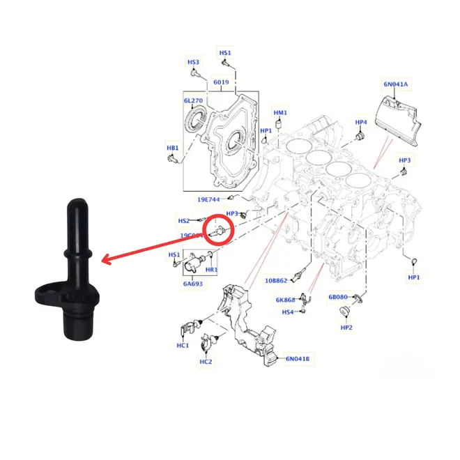 TUBO/CONECTOR BLOCO VACUO LAND ROVER DISCOVERY SPORT 2.0 16V SI4/TD4/SD4 INGENIUM 2015 A 2