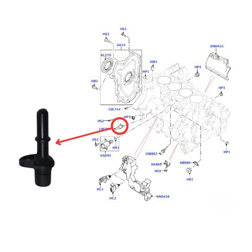 TUBO/CONECTOR BLOCO VACUO LAND ROVER DISCOVERY SPORT 2.0 16V SI4/TD4/SD4 INGENIUM 2015 A 2