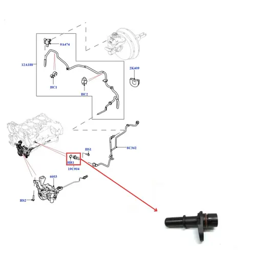 TUBO/CONECTOR BLOCO VACUO LAND ROVER DISCOVERY SPORT 2.0 16V SI4/TD4/SD4 INGENIUM 2015 A 2