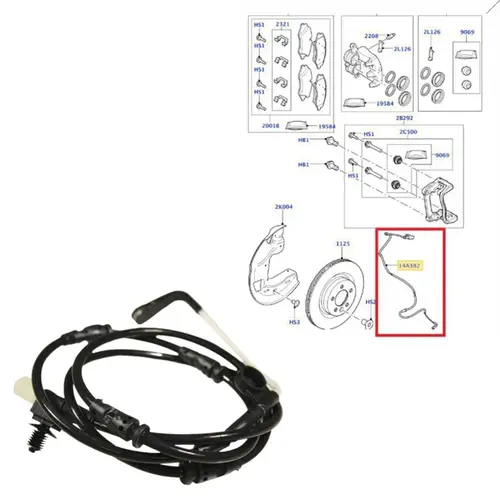 SENSOR PASTILHA DIANTEIRA LAND ROVER DISCOVERY 3/4 2005 A 2016  SEM000024/SKU1859