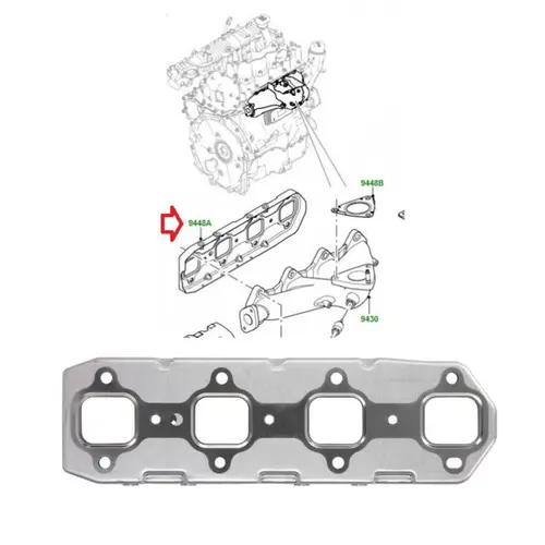 JUNTA COLETOR ESC LAND ROVER 2.0 16V SD4 INGENIUM DIESEL 2016 A 2023 LR073658/SKU3697