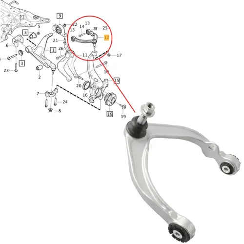 BANDEJA DIANT SUP LE VOLVO XC60 / XC90 2017/2023 31360630/SKU4089