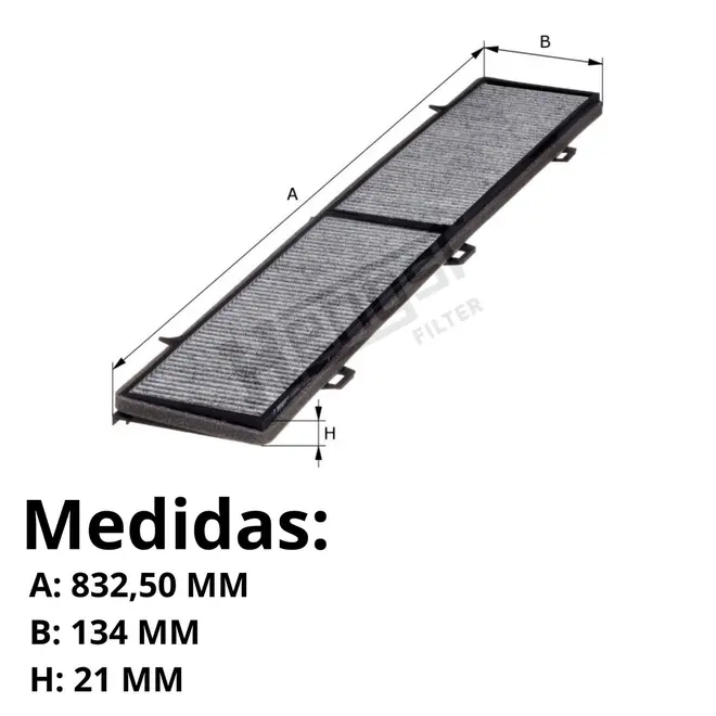 FILTRO AR CONDICIONADO CABINE BMW X1/118I/120I/135I/318I/320I/325I/330I/335I 2.0 16V/3.0 2