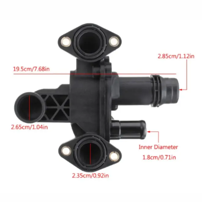 CARCACA VALVULA TERMOSTATICA LAND ROVER 2.7/3.0 24V 2005 A 2017 LR073372/SKU2558