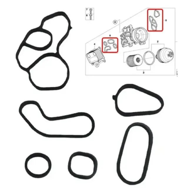KIT JUNTAS SUPORTE TROCADOR CALOR MINI COOPER CLUBMAN COUNTRYMAN 1.6 16V 2006 A 2016 11427557009