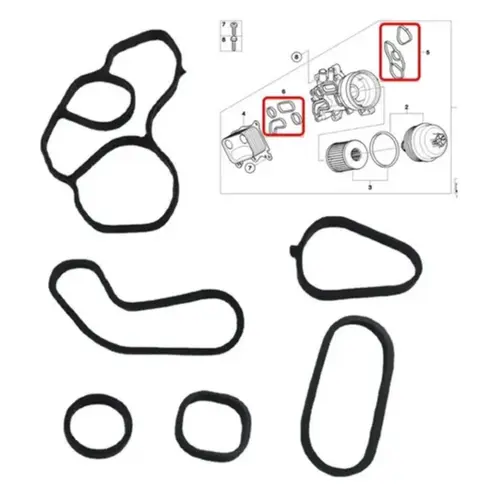 KIT JUNTAS SUPORTE TROCADOR CALOR MINI COOPER CLUBMAN COUNTRYMAN 1.6 16V 2006 A 2016 11427557009