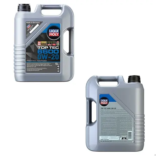 ÓLEO DE MOTOR 0W20 SINTÉTICO LIQUI MOLY TOP TEC 6600 5L - BMW E LAND ROVER - 21411