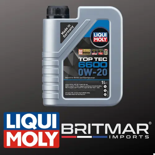 ÓLEO DE MOTOR 0W20 SINTÉTICO LIQUI MOLY TOP TEC 6600 1L - BMW E LAND ROVER - 21410