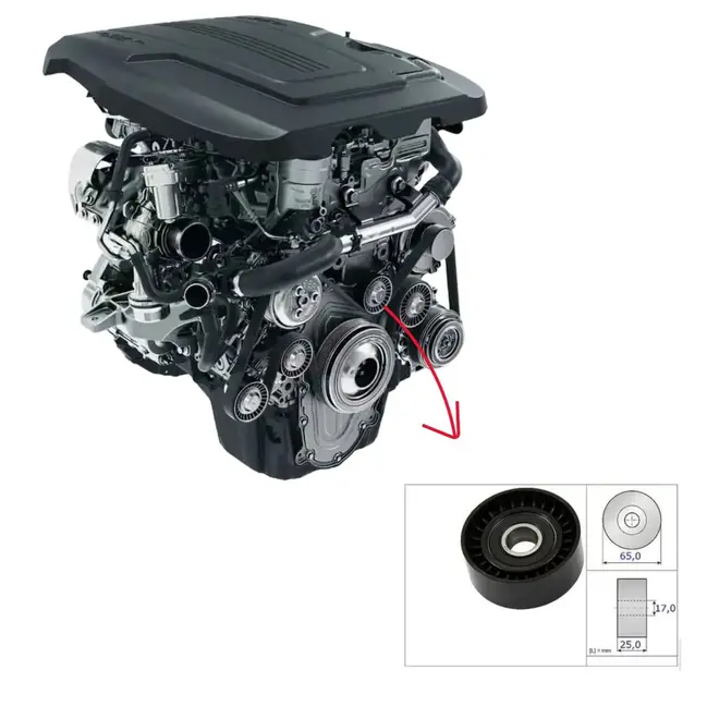 KIT CORREIA ALTERNADOR POLY V LAND ROVER 2.0 16V INGENIUM 2017 A 2023