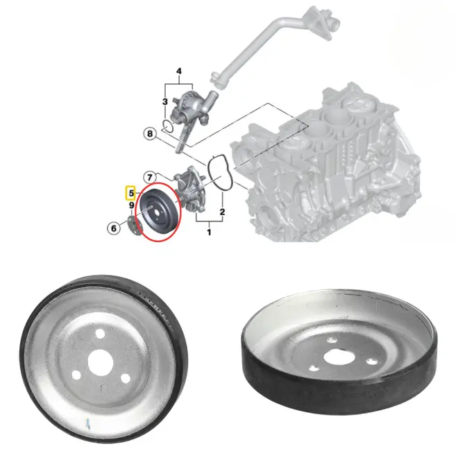POLIA BOMBA AGUA BMW/MINI 1.6 16V 2007 A 2016 11517545958/SKU3531