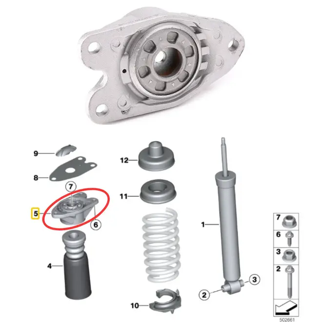 COXIM AMORT TRAS BMW/MINI 1.5/2.0/3.0 12/16/24V 2012 A 2020 33506865257/SKU3097