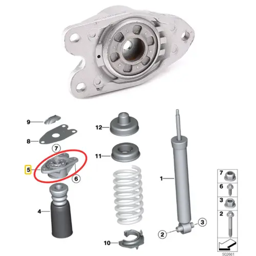 COXIM AMORT TRAS BMW/MINI 1.5/2.0/3.0 12/16/24V 2012 A 2020 33506865257/SKU3097