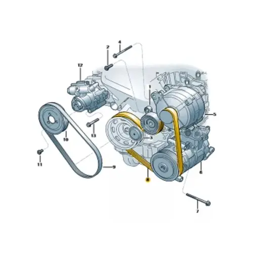 CORREIA POLY V ESLATICA VW 1.0 12V/1.6 16V 2013 A 2023 04C260849E/SKU3273