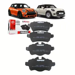 JOGO PASTILHA TRASEIRA CERÃ‚MICA MINI COOPER S 1.6 16V 2006 A 2020 34216778325/SKU1625
