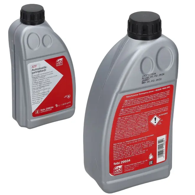 ÓLEO FLUIDO CÂMBIO AUTOMÁTICO ATF 6 VERMELHO 1L AUDI VW BMW MINI LAND ROVER - FEBI 29934