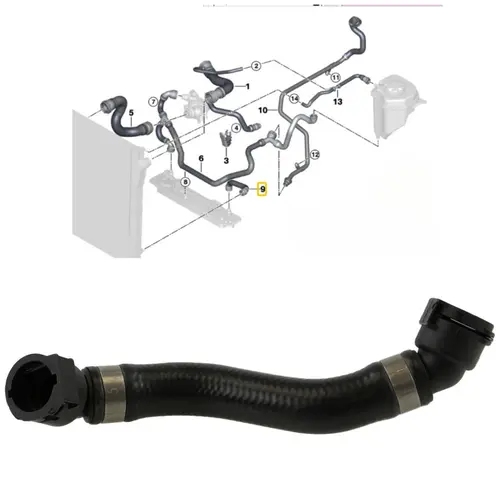 MANG AGUA TROCADOR CALOR/RADIADOR  BMW X5 3.0 24V N52/4.4 32V V8 N62 2007 A 2010 171275371