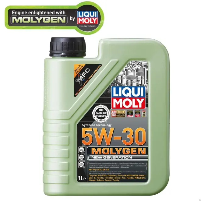 ÓLEO MOTOR 5W30 SINTÉTICO LIQUI MOLY MOLYGEN 1L 9047