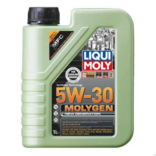 ÓLEO MOTOR 5W30 SINTÉTICO LIQUI MOLY MOLYGEN 1L 9047