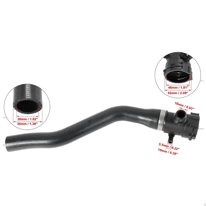 MANG SUP RADIADOR BMW 1.6 16V N13 2012 A 2015 17127596832/SKU3909