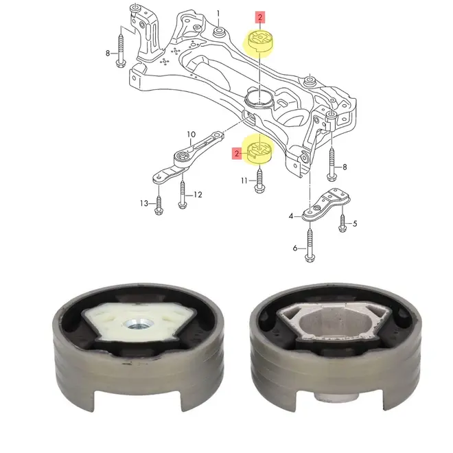 PAR COXIM INFERIOR AGREGADO AUDI VW A3 Q3 S3 GOLF JETTA TAOS 1.4 16V 2.0 16V TFSI/TSI 2013 A 2023