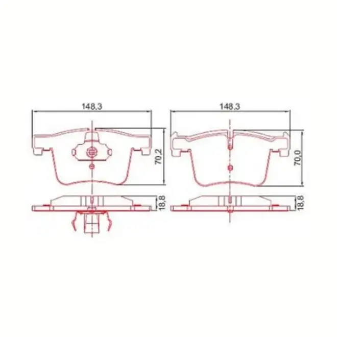 JG PASTILHA FREIO DIAN BMW 1.6 16V N13/2.0 16V N20/ 3.0 24V N55 2010 A 2022 34106799801/SK