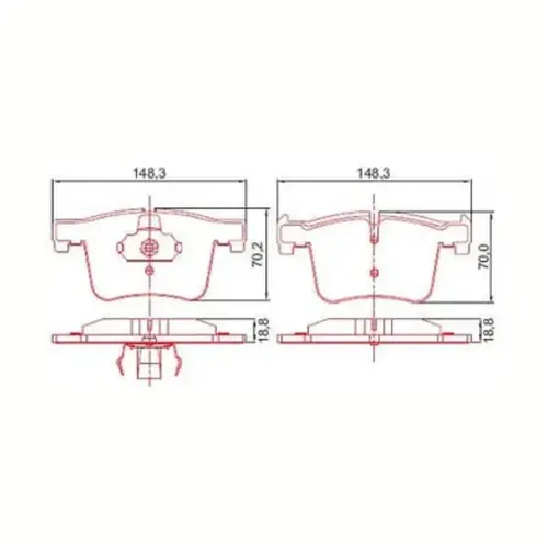 JG PASTILHA FREIO DIAN BMW 1.6 16V N13/2.0 16V N20/ 3.0 24V N55 2010 A 2022 34106799801/SK