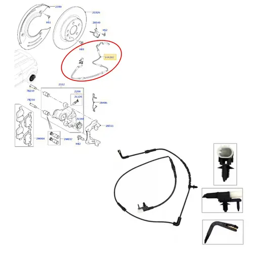 SENSOR PASTIHA TRAS LAND ROVER EVOQUE 2.0/2.2 16V SI4/SD4 2011 A 2022 LR072017/SKU3379