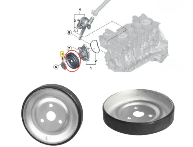 POLIA BOMBA ÁGUA BMW 116I 118I 316I MINI COOPER 1.6 16V 2006 A 2016