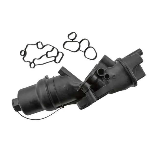 SUPORTE FILTRO OLEO C/ TROCADOR OLEO MOTOR AUDI/VW 2.0 16V FSI 2006 A 2011 06D115397G/SKU3