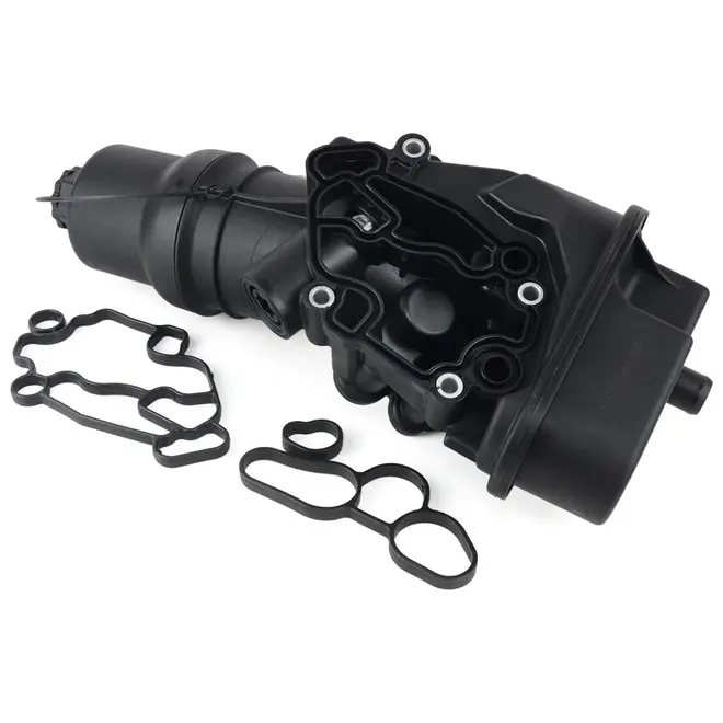 SUPORTE FILTRO OLEO C/ TROCADOR OLEO MOTOR AUDI/VW 2.0 16V FSI 2006 A 2011 06D115397G/SKU3