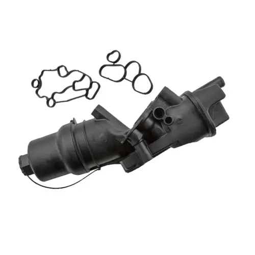 SUPORTE FILTRO OLEO C/ TROCADOR OLEO MOTOR AUDI/VW 2.0 16V FSI 2006 A 2011 06D115397G/SKU3
