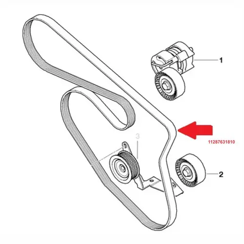 CORREIA POLY V ALTERNADOR 6PK1875 BMW 118I/120I/318I/320I/X1 2.0 16V N46 2008 A 2014 11287