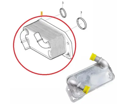 RADIADOR TROCADOR ÓLEO MOTOR VOLVO S60 S80 V40 V60 V70 XC60 XC70 2.0 16V TURBO 2013 A 2018
