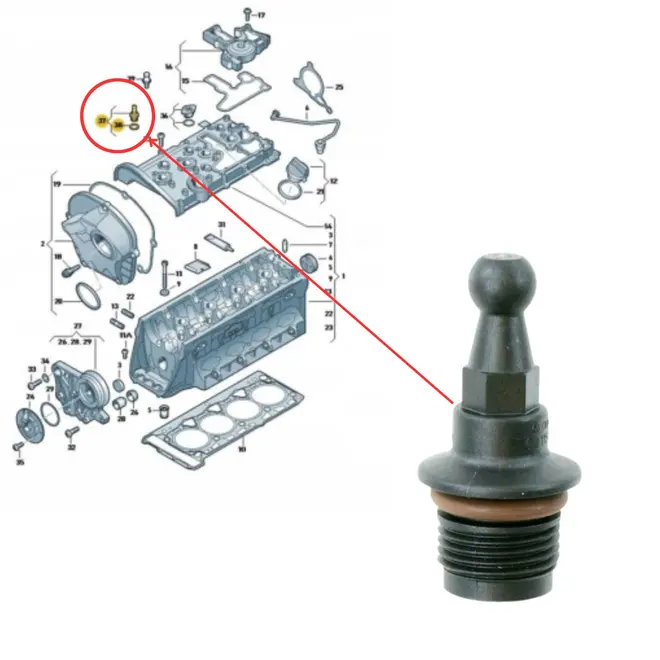 TAMPÃƒO VALVULAS MOTOR AUDI/VW A3/A4/Q5/TT/GOLF/JETTA/TIGUAN/AMAROK 2.0 16V 2009 A 2025 06
