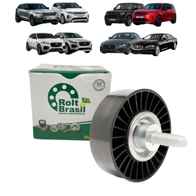 ROL GUIA CORREIA POLY V 80 MM LAND ROVER 2.0 16V 2018 A 2023 LR071758/SKU2195