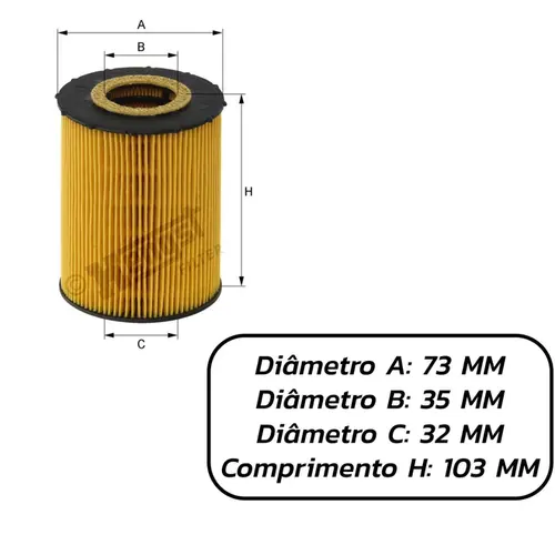FILTRO OLEO BMW 540I/550I/760I/X5 4.0/4.8 32V V8/6.0 48V V12 2007 A 2010 11427542022/SKU33