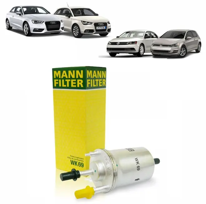 FILTRO COMBUSTIVEL AUDI/VW A1/A3/S3/TT/RS3/EOS/JETTA/FUSCA/GOLF 2007 A 2016