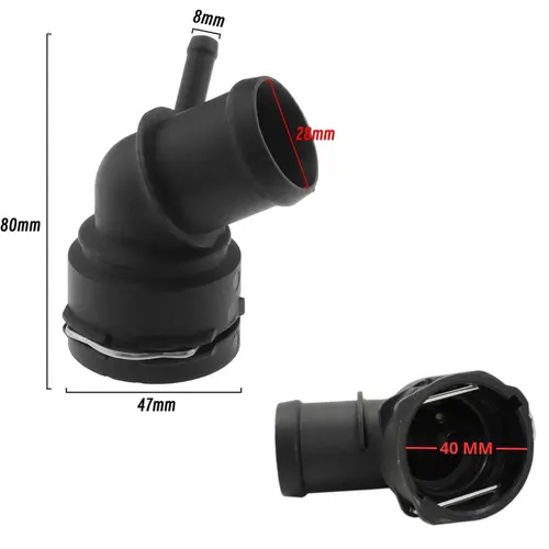 CONEXAO SUP RADIADOR VW BORA 2.0 8V 2005 A 2010/JETTA 2.5 20V 2007 A 2010 6Q0122291E/SKU38