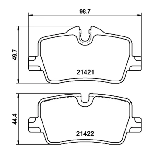 JG PASTILHA TRASEIRA BMW 320I 2.0 16V G20 2018 A 2023 34206888825/SKU2055