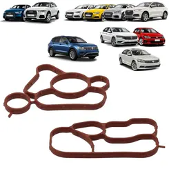 KIT JUNTA SUPORTE/TROCADOR CALOR AUDI/WV 1.8/2.0 16V TFSI/TSI 2013 A 2020 06K115441E/06K11