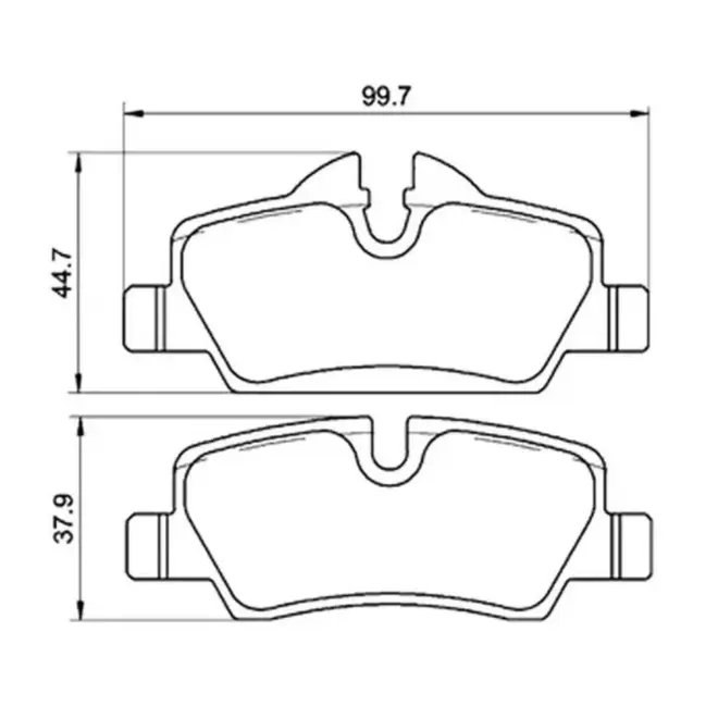 JG PASTILHA FREIO TRAS MINI COOPER S 1.5 12V/2.0 16V 2013 A 2020 34216861641/SKU3325