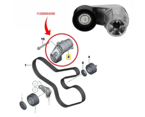 TENSOR CORREIA ALTERNADOR BMW 135I 235I 335I 435I 535I 640I 740I M2 M3 M4 X3 X4 X5 X6 3.0 24V 2008 A 2021