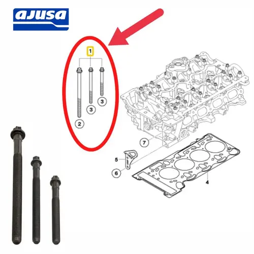 JG PARAFUSO CABECOTE BMW 2.0 16V N46 2007 A 2012 11127578077/SKU2295