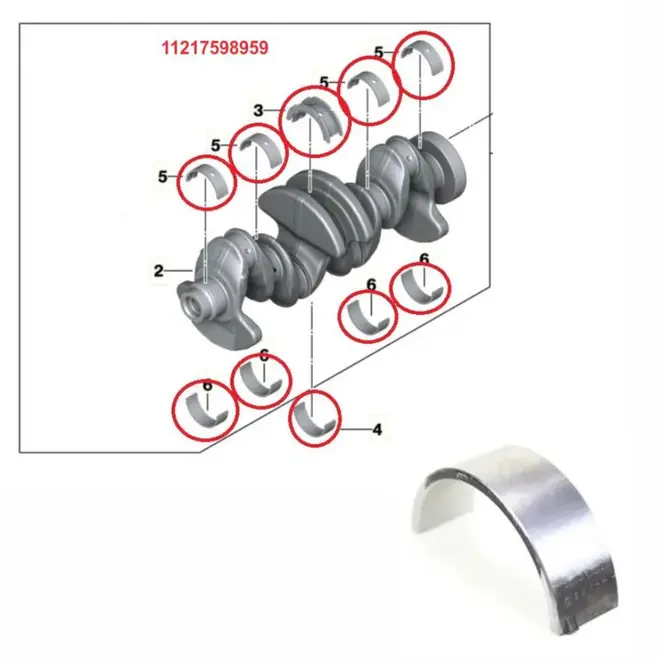 JG BRONZINA MANCAL STD BMW 2.0 16V TURBO N20 2013 A 2018 11217598959/SKU3031
